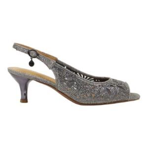 J. RENEE "Arata" Fabric/Mesh Pewter Sandals, NWOT! Size 10 Wide